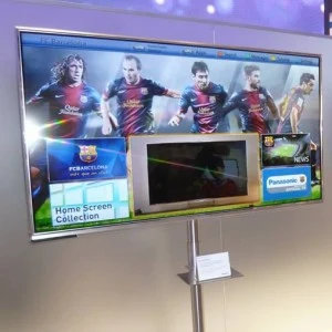 Eksempel på Panasonics FC Barcelona Homescreen
