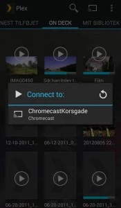 plex chromecast indhold