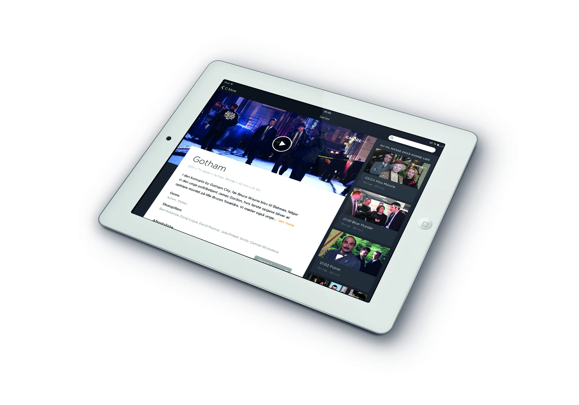 tønde Modstander I de fleste tilfælde Canal Digital Danmark lancerer play-tjenesten GO på iPad