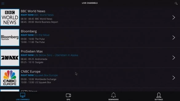 WeTek Play WeCloud antenna channellist
