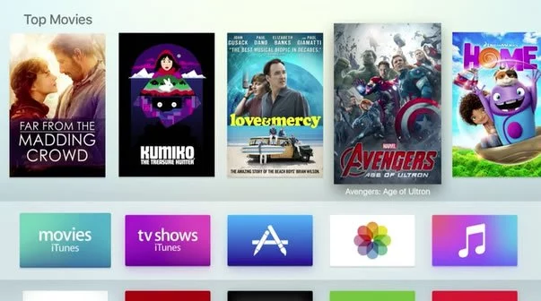 Apple TV ny brugeroverflade