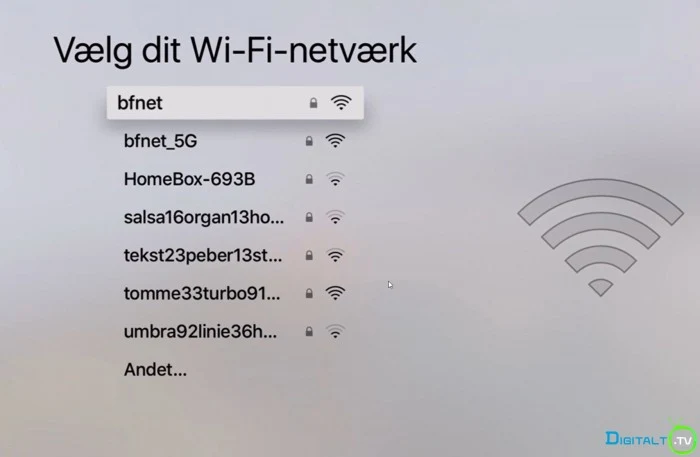 Apple TV 4 installation WiFi