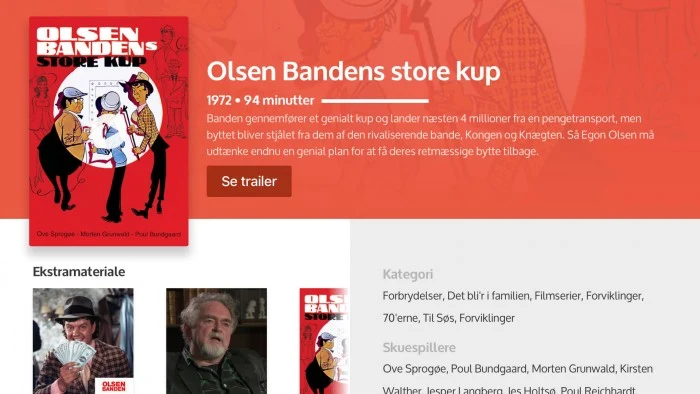 Dansk Filmskat Olsen Bandens store kup