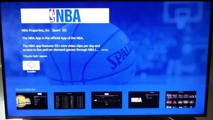 NBA Apple TV app store