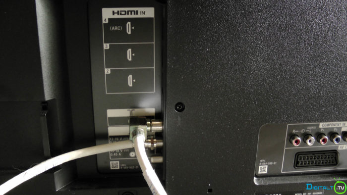 Sony XD9305 tilslutninger HDMI Antenne