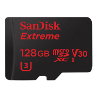 sandisk extreme microsdxc uhs i 128 gb video class v30 uhs class-3
