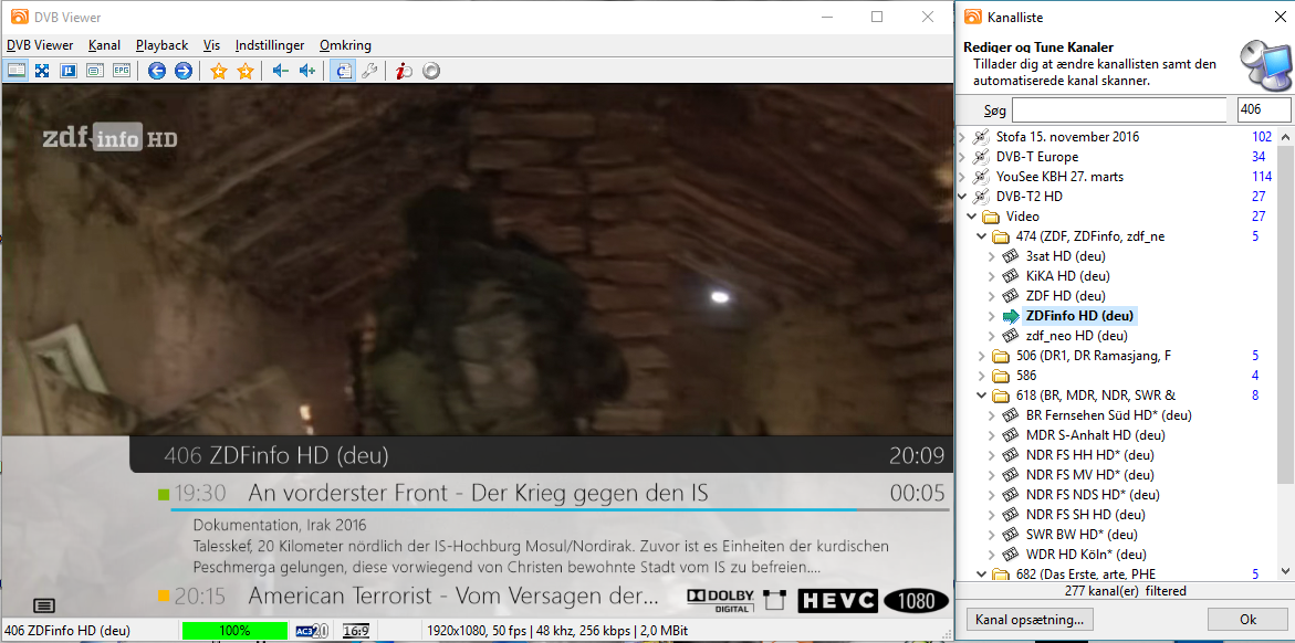 Tysk DVB-T2 DVBViewer