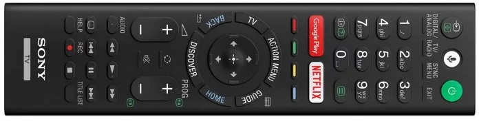 Sony 2017 TV remote