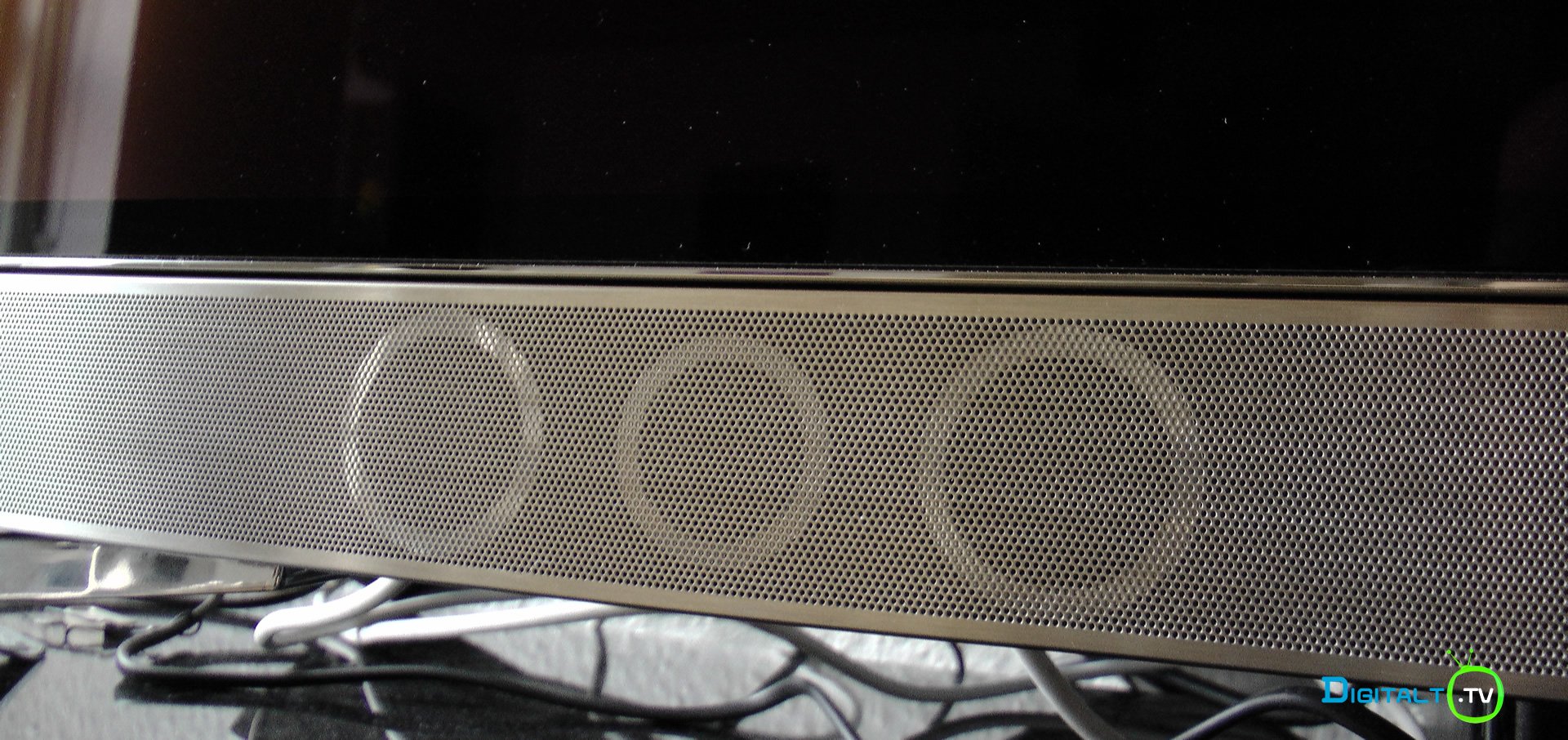 Philips 55POS901F soundbar closeup