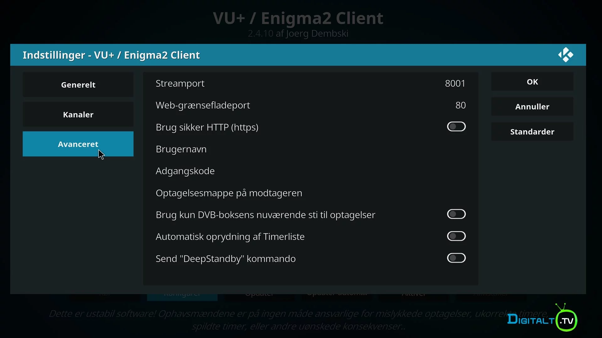 Kodi PVR TV addon enigma settings2