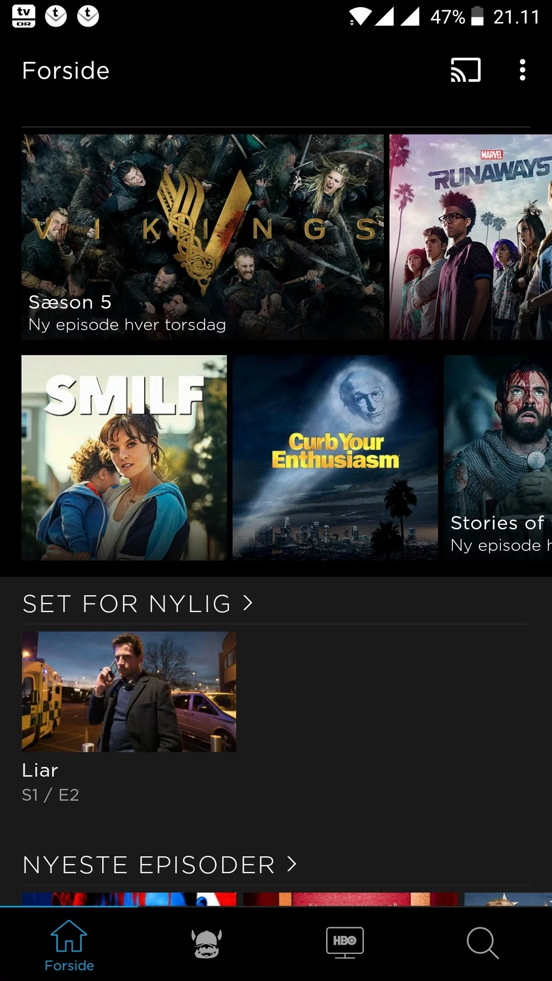 HBO Nordic ny app