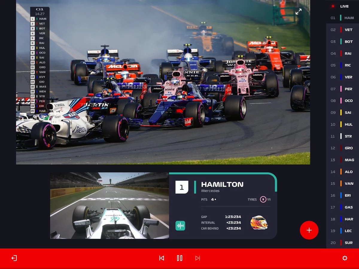 F1 TV Pro streamingtjeneste