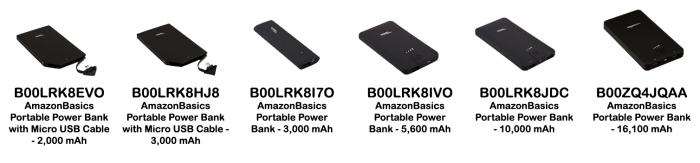 Amazon Basics farlige powerbanks