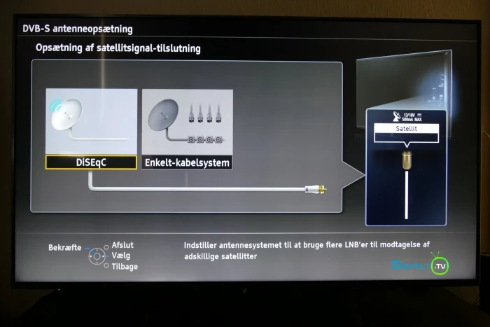 Panasonic FX700 DVB S setup