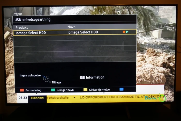 Panasonic FX700 usb optag tv