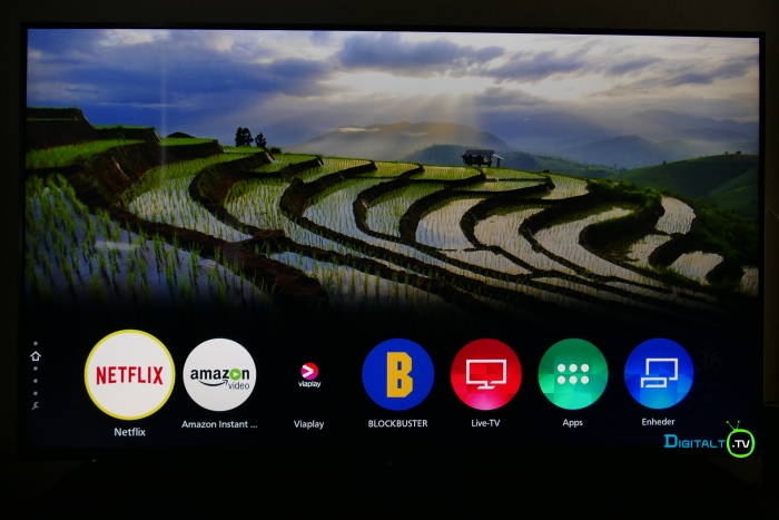 Panasonic Home Screen 30 apps menu