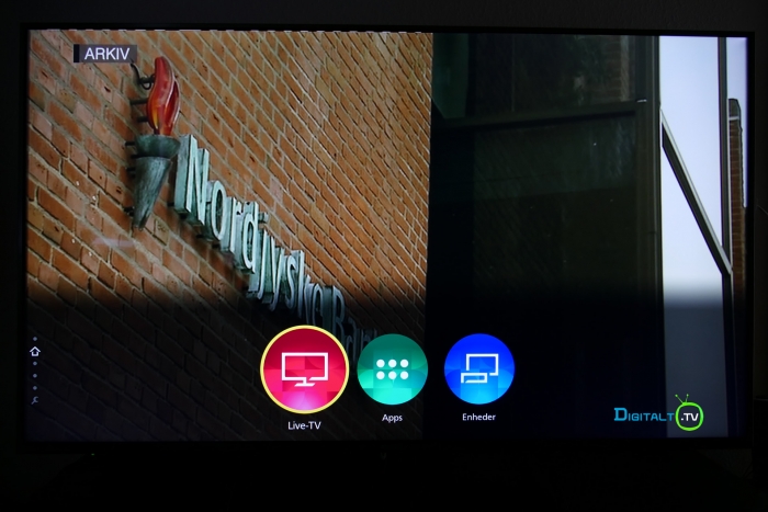 Panasonic Home Screen 30 hovedmenu