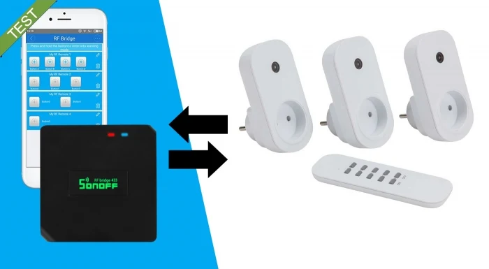 Sonoff RF Bridge 433 MHz Test anmeldelse