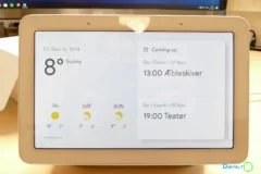 Google Home Hub hovedmenu