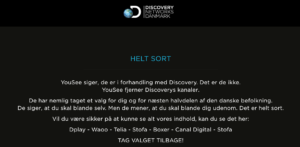 Discovery Networks Helt Sort
