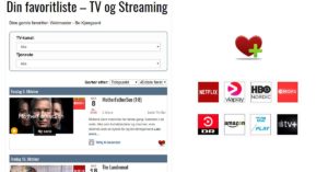 Favoritliste DIGITALT.TV