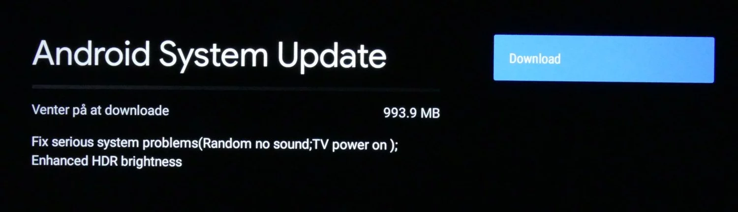 Android System update Mi LED 4S