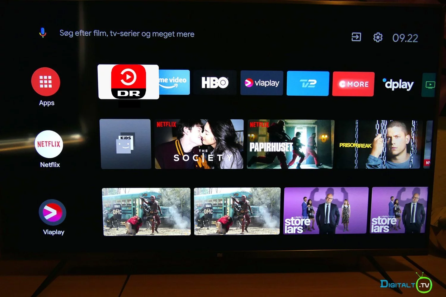 Android TV DR mockup