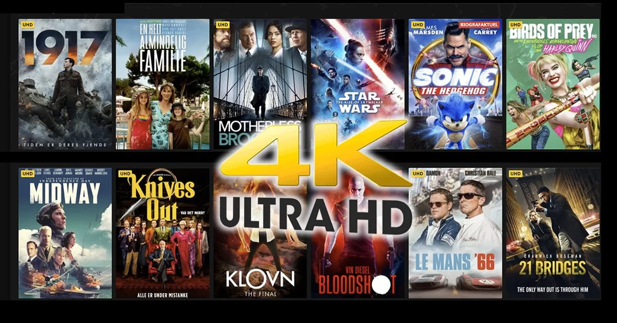 Filmleje 4K ultra HD priser tjenester