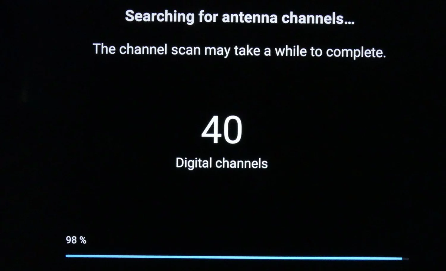 Xiaomi Mi LED TV 4S scanning