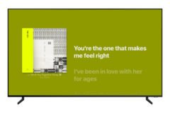 Apple Music lyrics Samsung tv