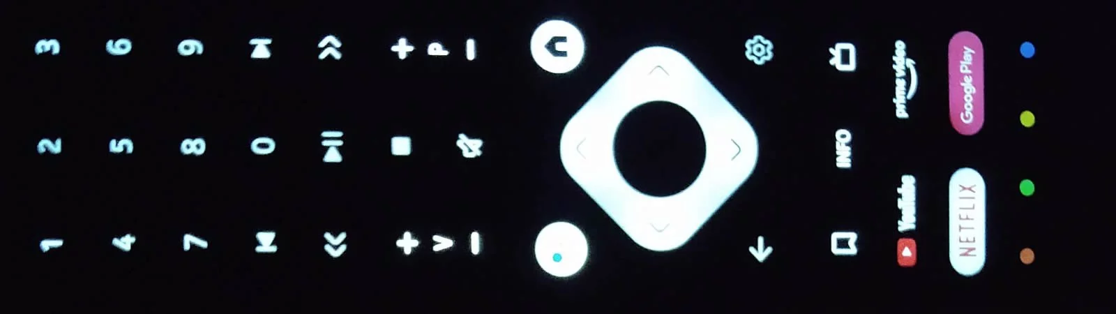 Nokia Streaming Box 8000 Fjernbetjening lys
