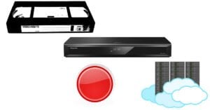 optag tv vhs harddisk skyen