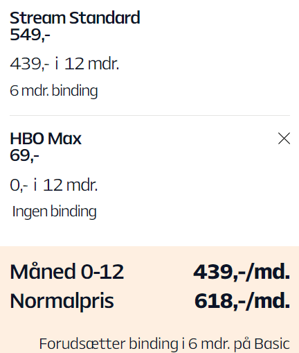 Allente Stream Standard Black Week tilbud
