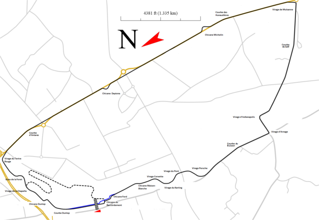 Le Mans banen