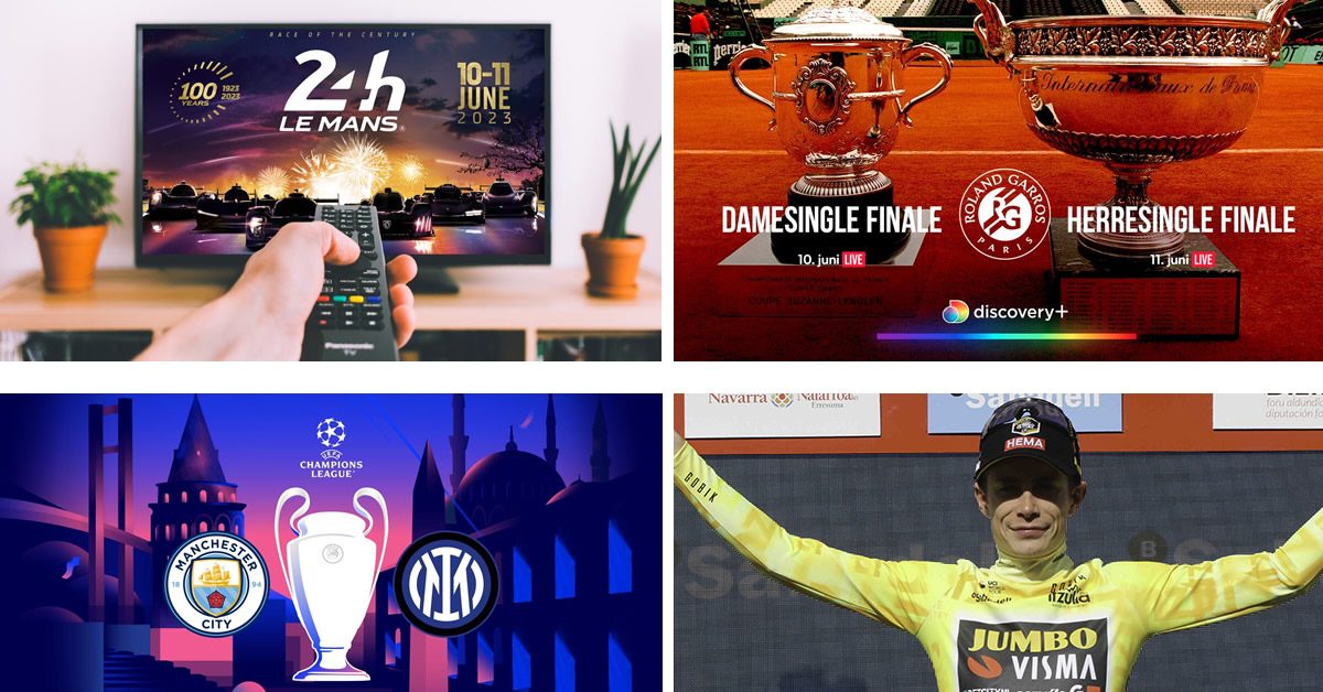 weekend sport tv-guide 9. 11. juni 2023