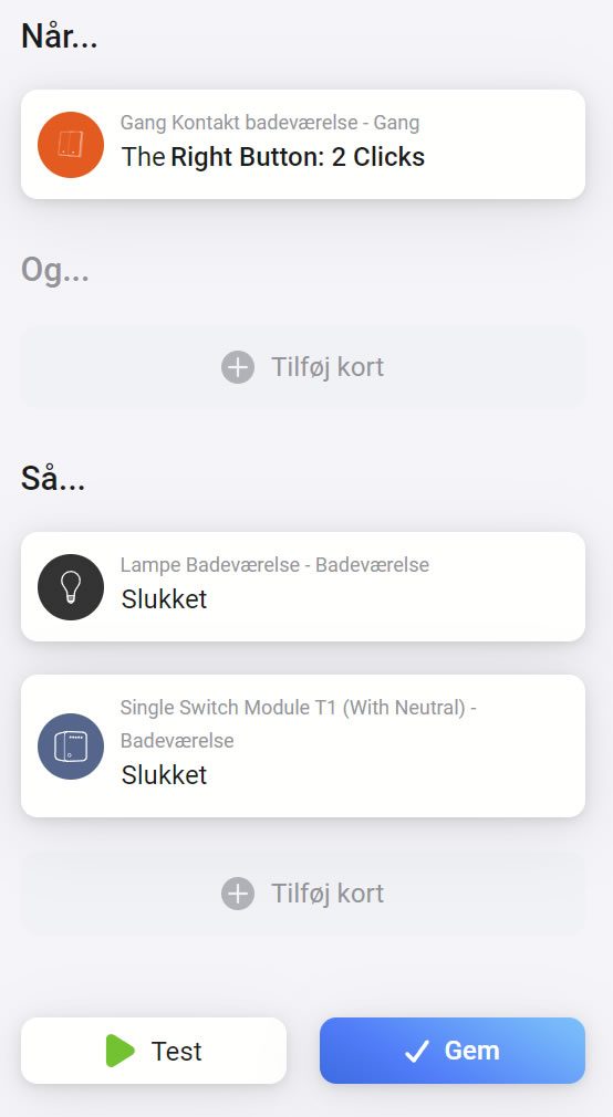 standard homey flow eksempel