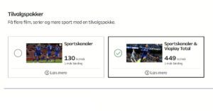 Allente sport tilvalg