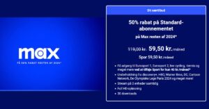 Max tilbud discovery+ kunder