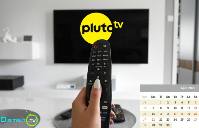 Pluto TV April 2025 nyheder Månedsguide