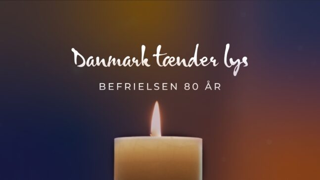 Danmark tænder lys Befrielsen 80 år