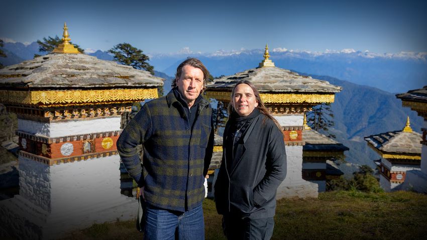 Anne og Anders i Bhutan