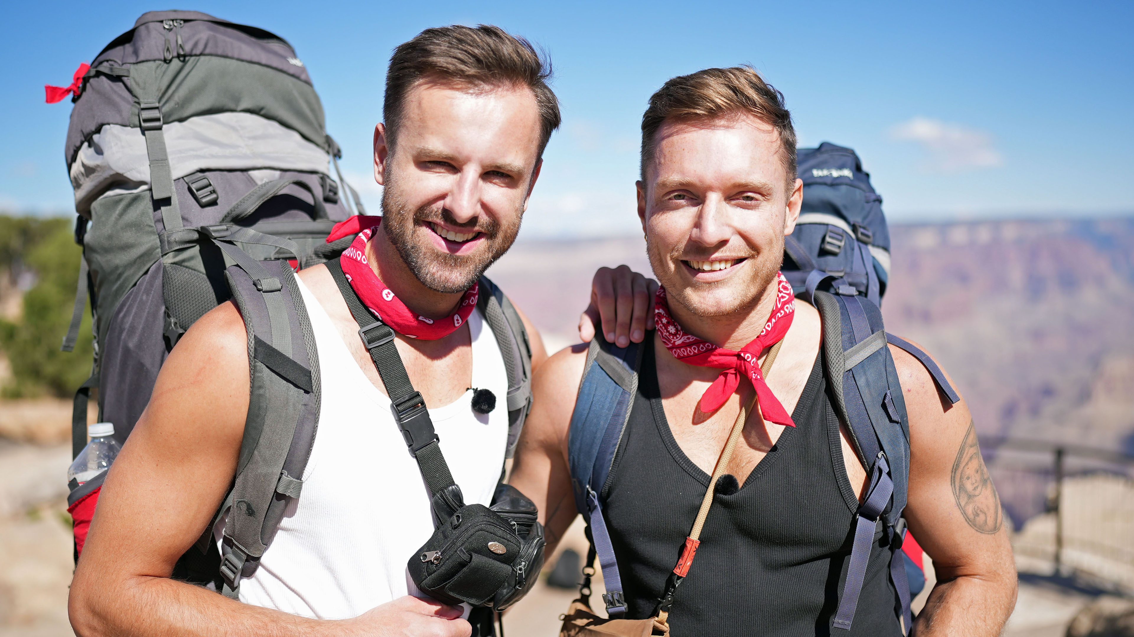 Først til Verdens Ende 2025 TV 2 Benjamin og Morten - rødt hold