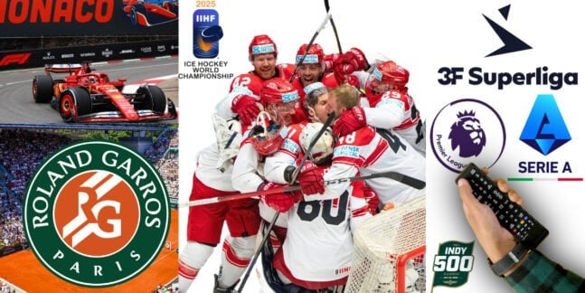 Ishockey-VM med Danmark, Formel 1, Superliga, Premier League - Weekendguide til sport