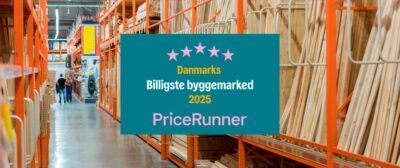 Danmarks billigste byggemarked 2025 – vinder for 9. gang i træk