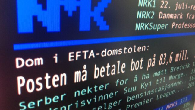 NRK Tekst TV lukker