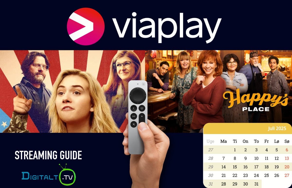 Nyt på Viaplay juli 2025 månedsguide