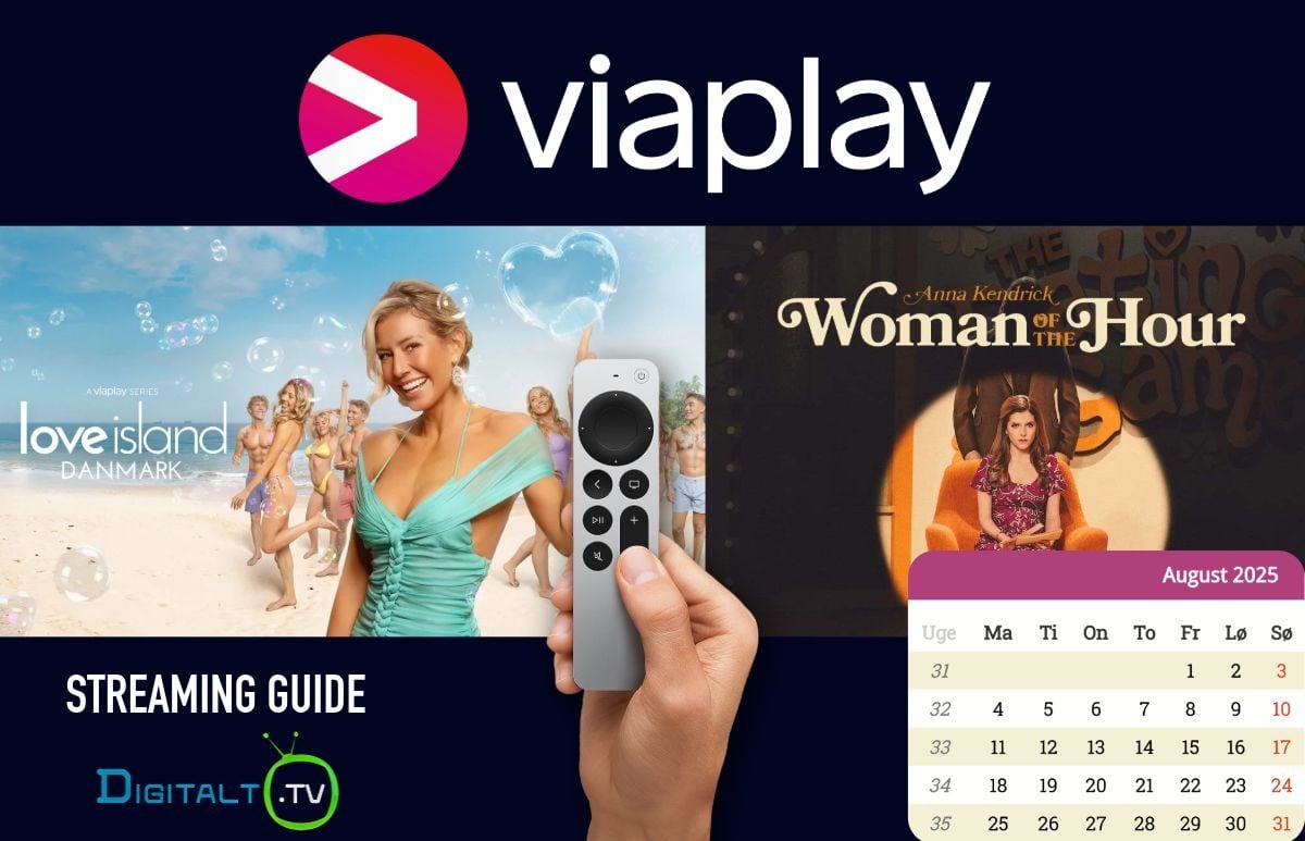 Nyt på Viaplay august 2025 Månedsguide