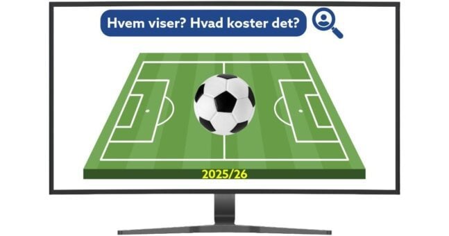 Fodbold på TV og streaming 2025 – Se hvor og hvad det koster