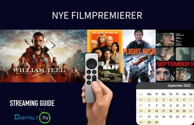 Her er månedens nye filmpremierer på streaming – september 2025