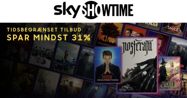 Få SkyShowtime med rabat lige nu